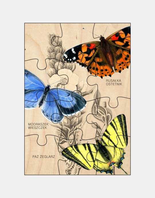 Puzzle drewniane - Motyle 2